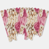 ピンクスタイリッシュクガーリーホワイト金ゴールドゼブラ誕生日 フェイバーボックス (見開き)