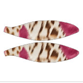 ピンクスタイリッシュクガーリーホワイト金ゴールドゼブラ ミニバスケットボール (パネル)