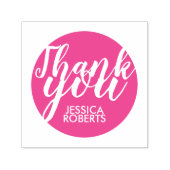 ピンクスタイリッシュクモダンサンキュー自己インクスタンプ セルフインキングスタンプ (デザイン)