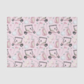 ピンクスタイリッシュゴフェミニンルフデザイン 薄葉紙 (正面)