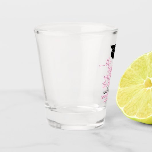 ピンクスタイリッシュザタッセルは面倒な価値があった ショットグラス (左)