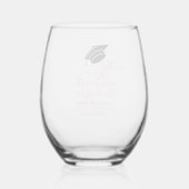 ピンクスタイリッシュザタッセルは面倒な価値があった ステムなしワイングラス (裏面)