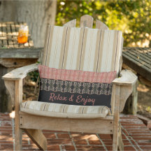 ピンクスタイリッシュパテパターン（の模様が）あるオ屋外枕