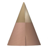 ピンクスタイリッシュパールセントバースデーパーティーハット パーティーハット (裏面)