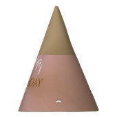 ピンクスタイリッシュパールセントバースデーパーティーハット パーティーハット (右)