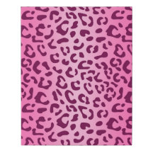 ピンクスタイリッシュヒョウ印刷キャンバス
