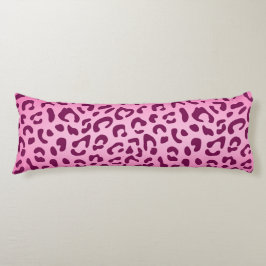 ピンクスタイリッシュヒョウ柄 ボディピロー