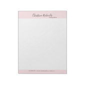 ピンクスタイリッシュミニマル ノートパッド (回転)