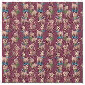 ピンクスタイリッシュラマス ファブリック (見本)