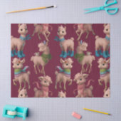 ピンクスタイリッシュラマス 薄葉紙 (クラフト)