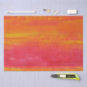 ピンクスタイリッシュレッドイエロー抽象芸術アート 薄葉紙 (クラフト)