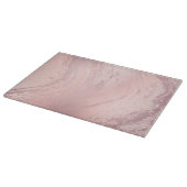 ピンクスタイリッシュローズ金ゴールド大理石 カッティングボード (角)