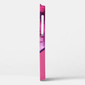 ピンクスタイリッシュ紫色の水色のパーソナライズ Case-Mate iPhoneケース (裏面 / 左)