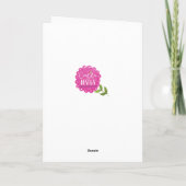 ピンクスタイリッシュ美しいサロンあいさつガーリー文 カード (裏面)