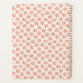 ピンクスタイリッシュ花柄バラピンク プランナー手帳 (裏面)