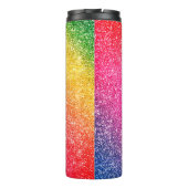 ピンクスタイリッシュ金ゴールドイエローグリッタースパークル タンブラー (裏面)