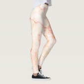 ピンクスタイリッシュ金ゴールド赤面大理石 レギンス (右)