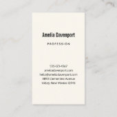 ピンクスタイリッシュ&ブルーフラワーブーケ 名刺 (裏面)