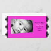 ピンクスタイル 案内状 (正面/裏面)