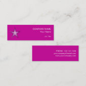 ピンクスターの名刺テンプレートのスキニーピンク スキニー名刺 (正面/裏面)