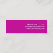 ピンクスターの名刺テンプレートのスキニーピンク スキニー名刺 (裏面)