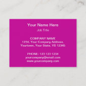 ピンクスターの名刺テンプレート（丸ごと） 名刺 (裏面)