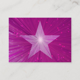 ピンクスターの名刺テンプレート（丸ごと） 名刺