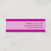 ピンクスターの名刺パルストライプスキニー スキニー名刺 (裏面)