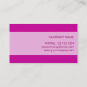 ピンクスターの名刺ピンクストライプ 名刺 (裏面)