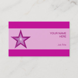 ピンクスターの名刺ピンクストライプ 名刺