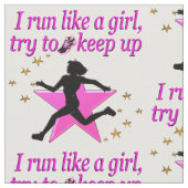 ピンクスターの陸上チャンピオン ファブリック (クローズアップ)