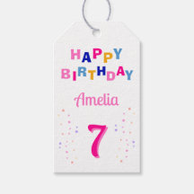 ピンクスターカラフルズガールハッピーバースデーパーティー