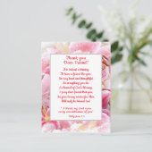 ピンクスターガザーリリーありがとうクリスチャンフレンド ポストカード (スタンド正面)