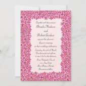 ピンクスターガザーリリー庭園の結婚式招待状 招待状 (正面)