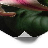 ピンクスターガーザーリリーフラワーアートプリントポスター ポスター (角)