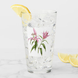 ピンクスターガーザーリリーフローラ植物芸術 タンブラーグラス