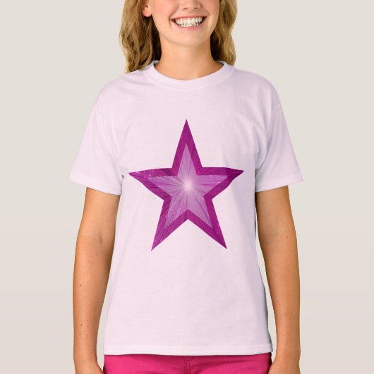 ピンクスターガールのTシャツピンク Tシャツ (正面)