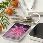 ピンクスターキーチェーン キーホルダー (正面右)