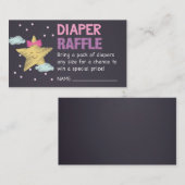 ピンクスターシャルボードおむつラッフルチケット エンクロージャーカード (正面/裏面)