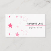 ピンクスターズきれいな名刺 名刺 (正面)