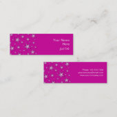 ピンクスターズの名刺サイドの白スキニー スキニー名刺 (正面/裏面)