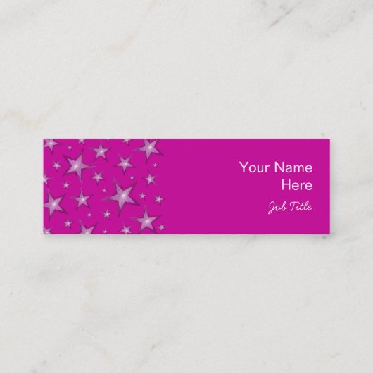 ピンクスターズの名刺サイドの白スキニー スキニー名刺 (正面)