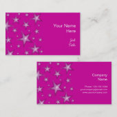 ピンクスターズの名刺サイドピンク 名刺 (正面/裏面)