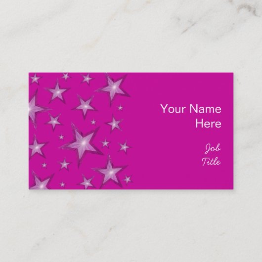 ピンクスターズの名刺サイドピンク 名刺 (正面)