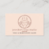 ピンクスターズエナジーヒーリングハンズムーンスピリチュアル 名刺 (裏面)