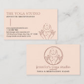 ピンクスターズエナジーヒーリングハンズムーンスピリチュアル 名刺 (正面/裏面)