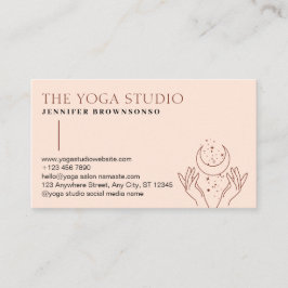 ピンクスターズエナジーヒーリングハンズムーンスピリチュアル 名刺