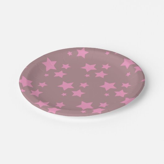 ピンクスターズキッズベビーサーカスパーティー ペーパープレート (アングル)