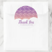 ピンクスターズクラウド誕生日のお願い ラウンドシール (バッグ)