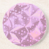 ピンクスターズフェイクブラッシュメタル コースター (正面)